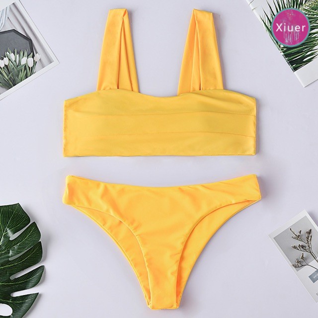 Korean style swimwear, sexy high-waist bikini, high-quality fabrics, with sponge pads, beachwear#Y06 | BigBuy360 - bigbuy360.vn