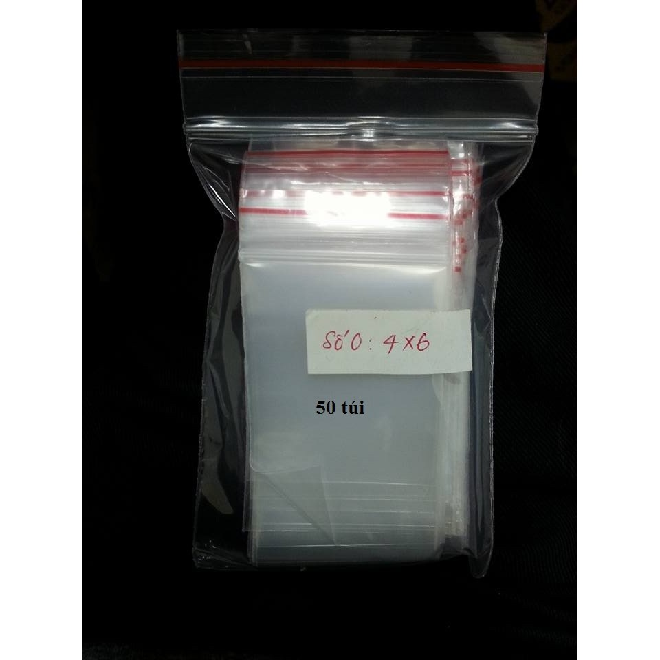 50 chiếc túi zip số 0 (4x6)