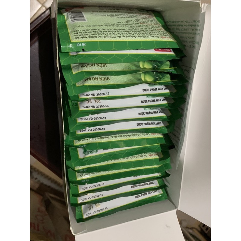Viên ngậm Bảo Thanh - 1 hộp 20 gói x bịt xanh lá 1 vĩ 5 viên