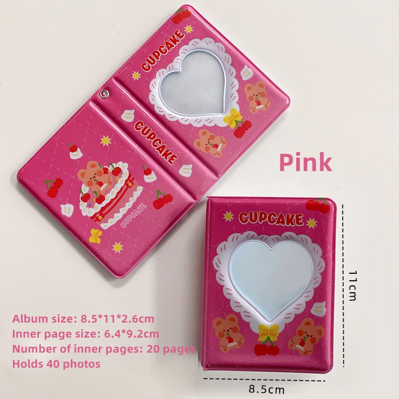 SABUY INS Album ảnh Polaroid 3 inch Bộ tổ chức thẻ Lomo hình ảnh dễ thương Sổ lưu niệm 40 Slots