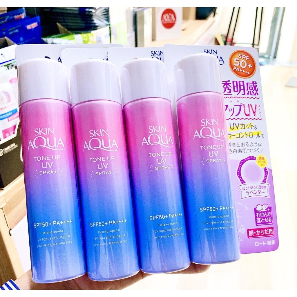 Xịt Chống Nắng Sunplay Skin Aqua Tone Up UV SPF50+ PA++++ Nhật Bản