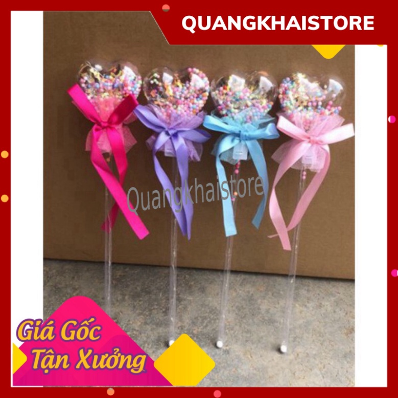 Gậy chiếu sáng Quả cầu pha lê/ Gậy thắp sáng ngôi sao 5 cánh -  gậy công chúa phát sáng