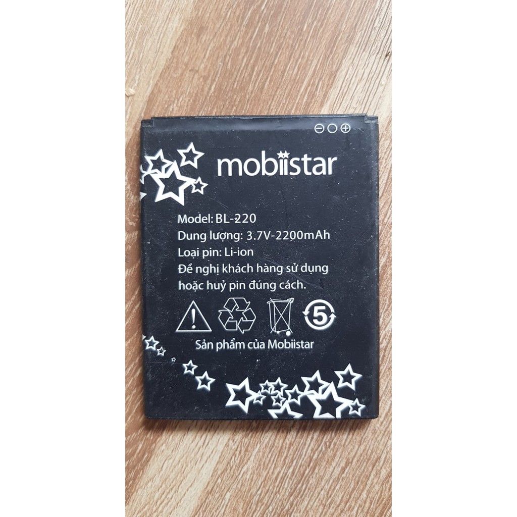 Pin Mobiistar Lai 504K BL-220 Zin Tháo Máy Cũ