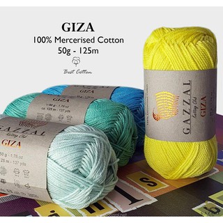 Cuộn len sợi Cotton bóng Gazzal Giza