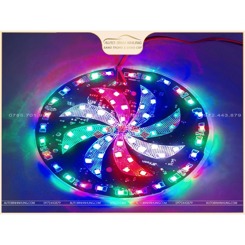 Đèn led xoay tam giác,cánh quạt 24v, trang trí ô tô xe tải
