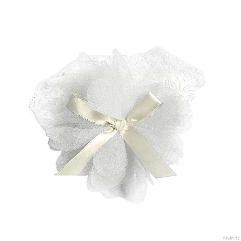 Băng đô ren phối hoa đáng yêu cho bé gái