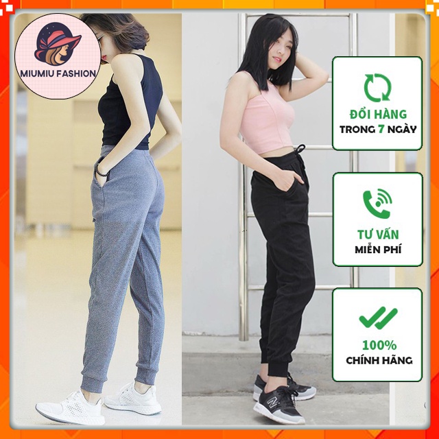 Quần joger nữ len tăm bo gấu lưng thun_Quần Jogger Len Tăm Nữ hàng chuẩn loại 1 | BigBuy360 - bigbuy360.vn