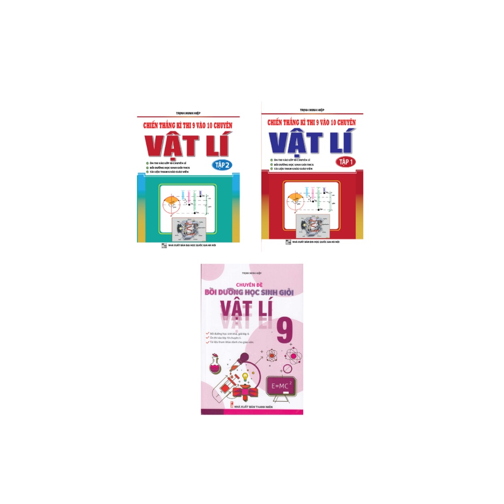 Sách - Combo Chiến Thắng Kì Thi 9 Vào 10 Chuyên Môn Vật Lí + Chuyên Đề Bồi Dưỡng Học Sinh Giỏi Vật Lí Lớp 9 (Bộ 3 Cuốn