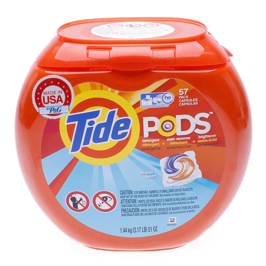 Viên giặt Tide PODS Clean Breeze 1.44kg (72 Viên