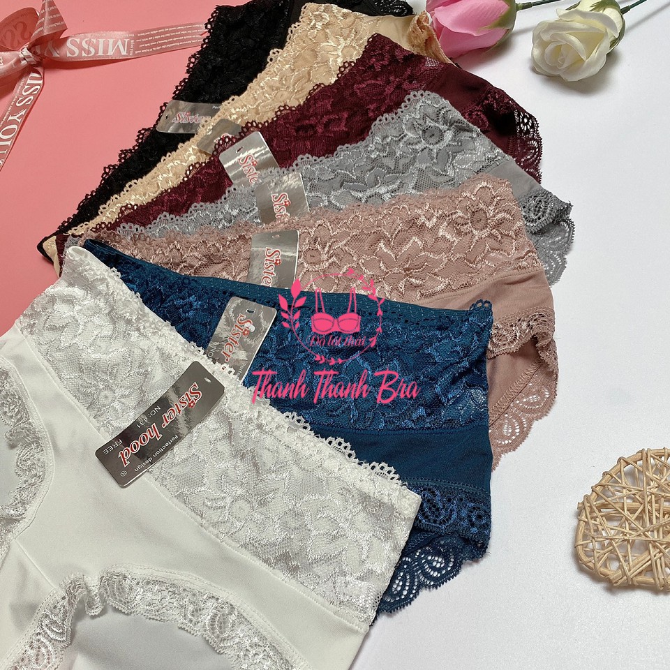 Quần lót nữ thái lan Sister hood  #431 – Chất thun lạnh, mịn màng, phối ren