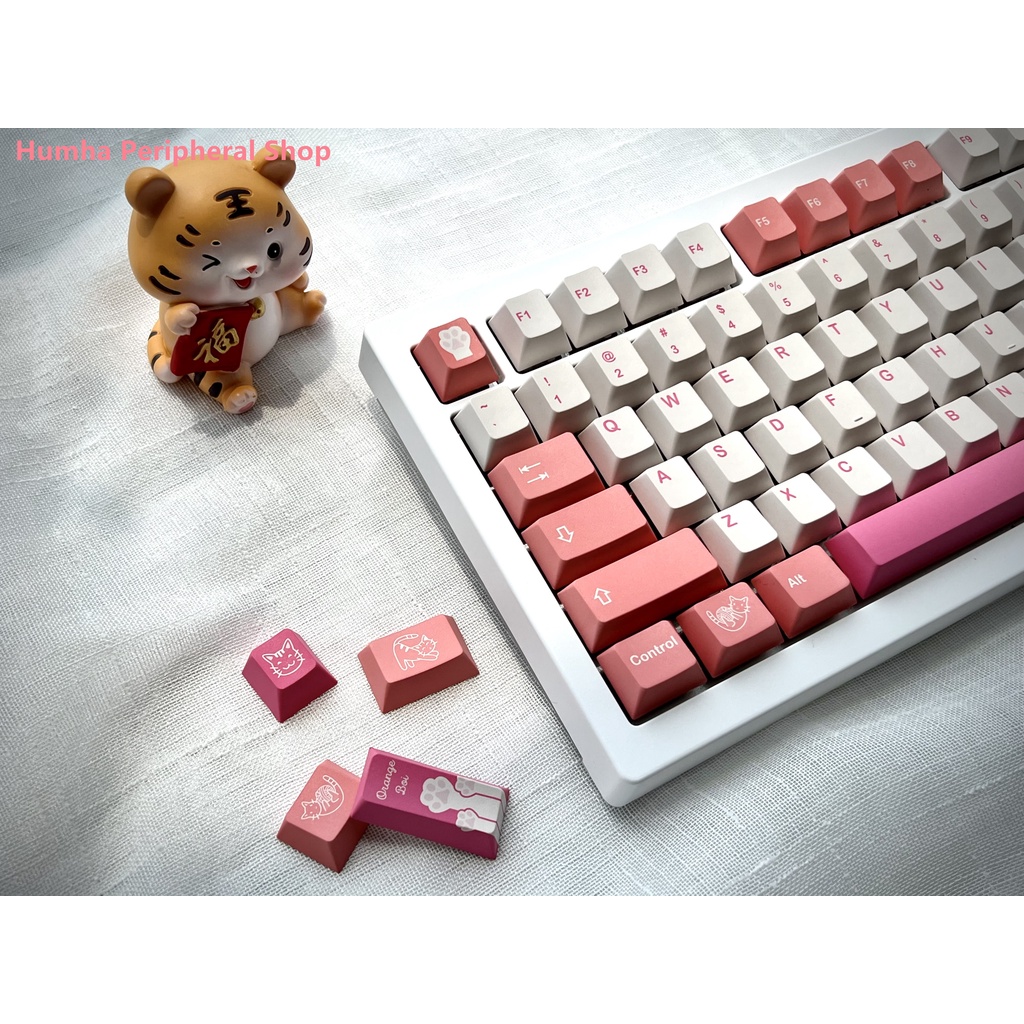 Bàn Phím Cơ Humha Orange Boi R2 140 Phím Chất Liệu PBT Nhuộm Màu Xinh Xắn