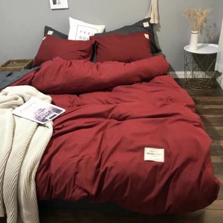 Set chăn ga gối trơn cotton