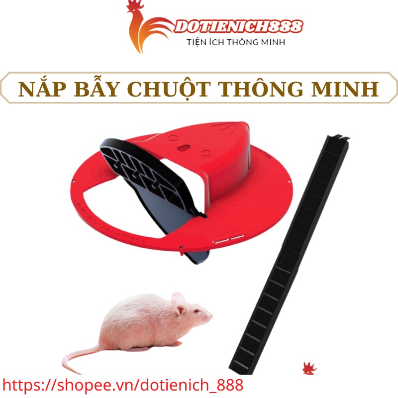 Bẫy Chuột Thông Minh Bằng Nắp Lật Tự Động Siêu Nhạy có Thể Tái Sử Dụng