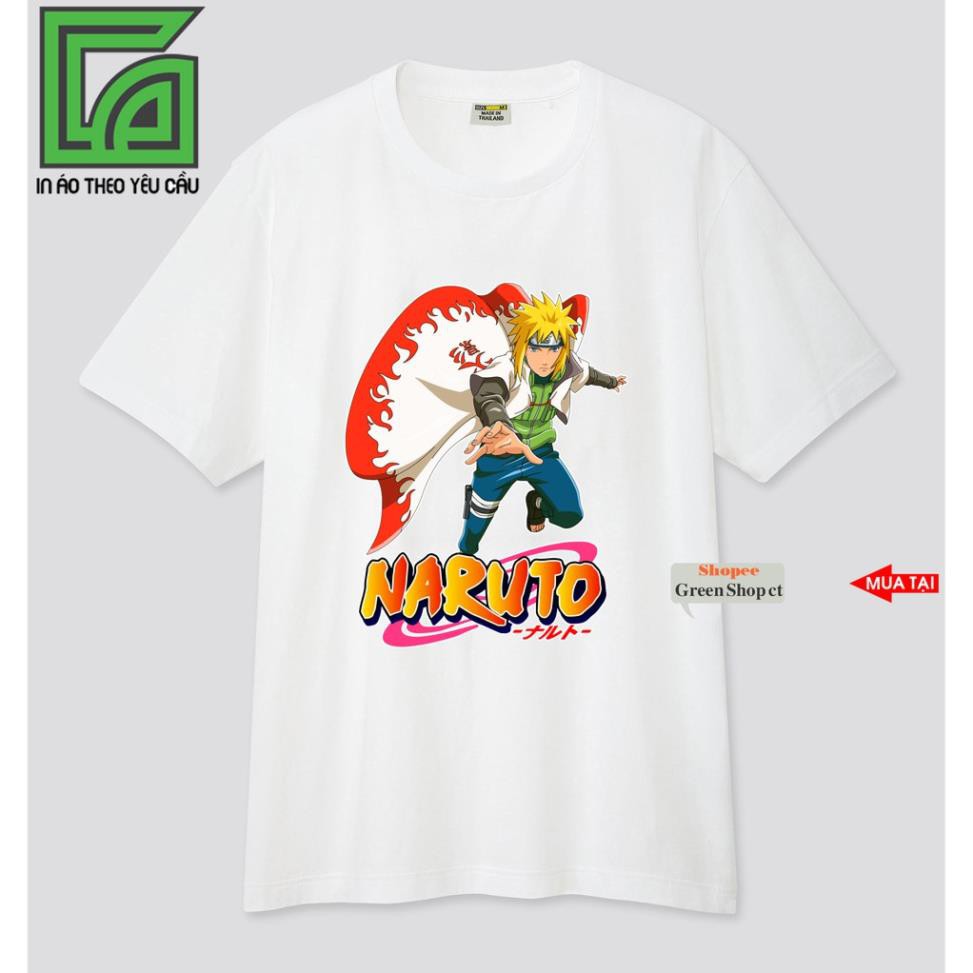 XẢ KHO -  Áo Thun Anime In Hình Namikaze Minato Naruto Uzumaki Vải Thái S174  / có size trẻ em