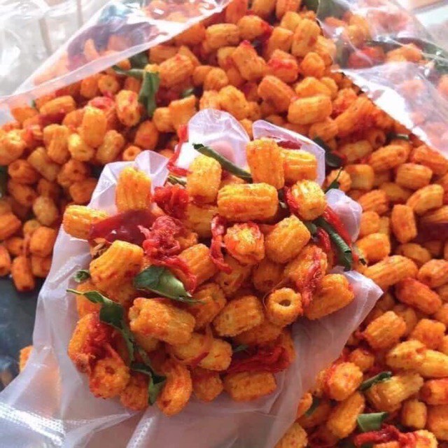 Nui  Bò Lá Chanh, nui  bò sấy giòn túi 500gr