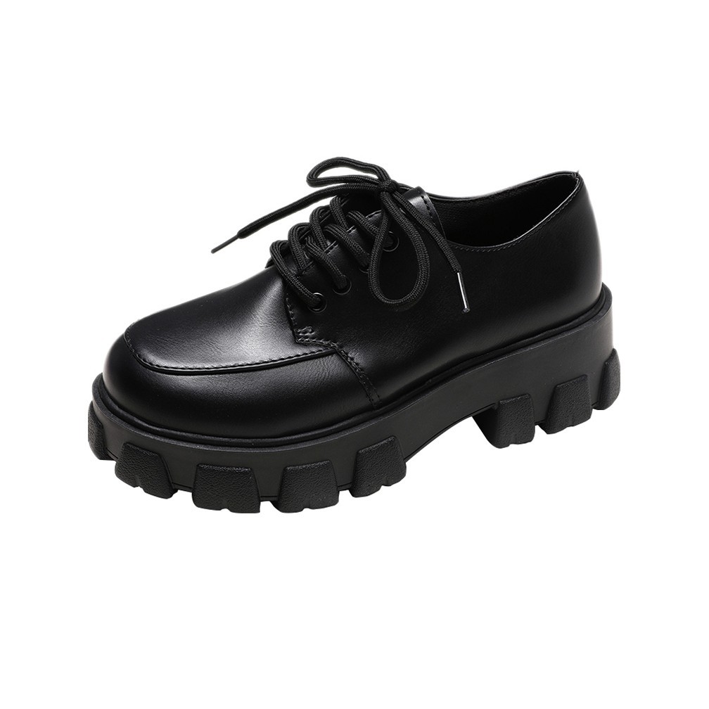 ulzzang Bốt nữ 💝FREESHIP💝 Giầy boot cổ thấp da phong cách Hàn | BigBuy360 - bigbuy360.vn