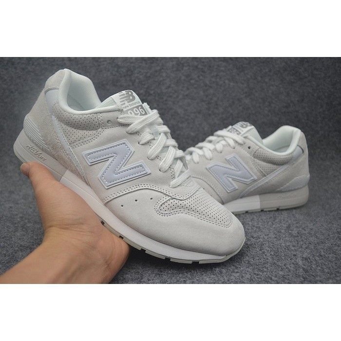 【Bắn thật】New Balance 996 MRL996MN NB gạo trắng xám trắng bạc Yu Wenle da lộn cổ điển