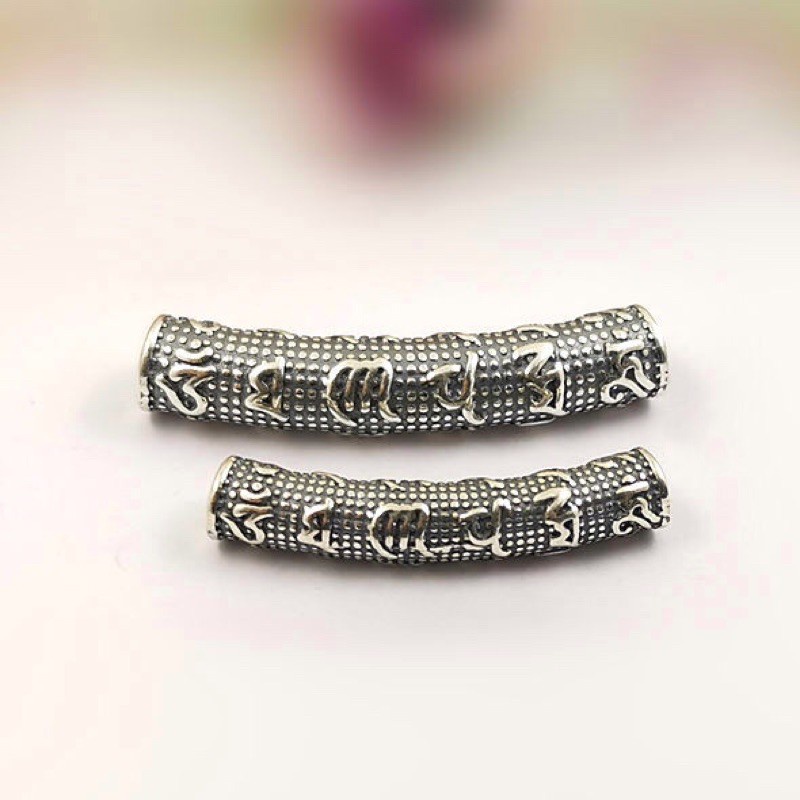 [GIÁ SỈ] Charm ống lục chú bằng BẠC cao cấp - Hàng  bạc loại 1 siêu đẹp PH233