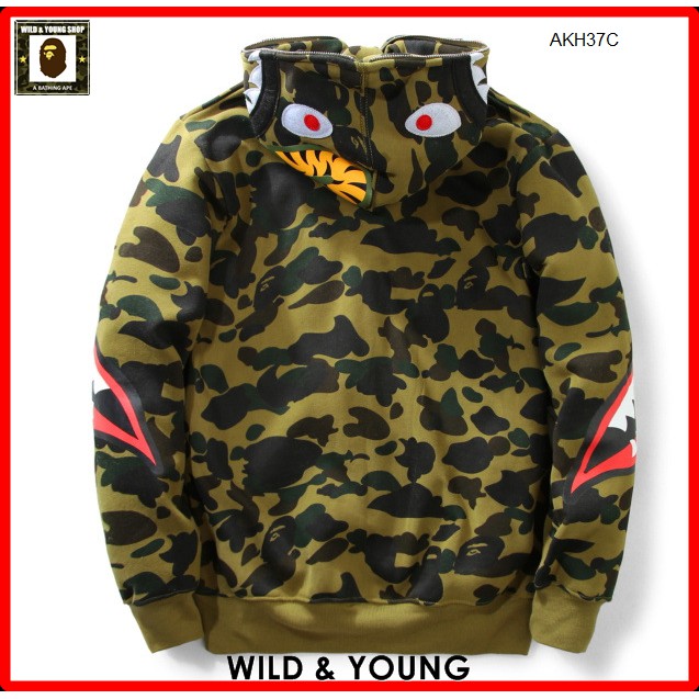 ⚡️HOT SALE⚡️Áo khoác Bape Cá Mập - Răng Sườn (AKH37)