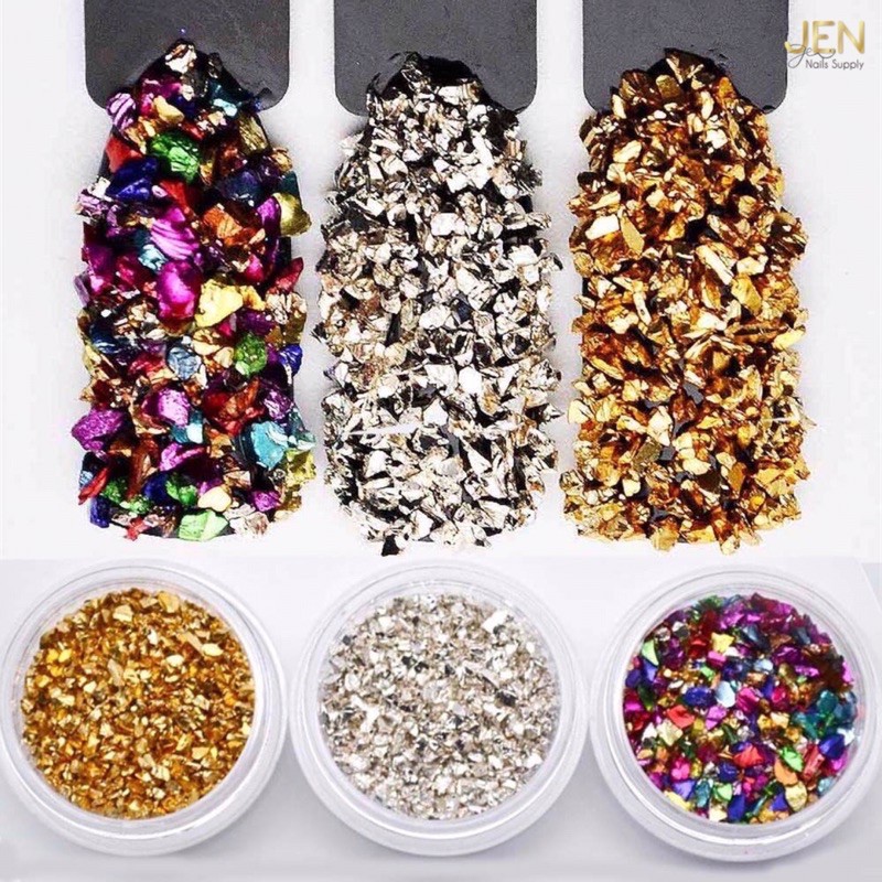 Đá sỏi vụn rắc móng-phụ kiện nail