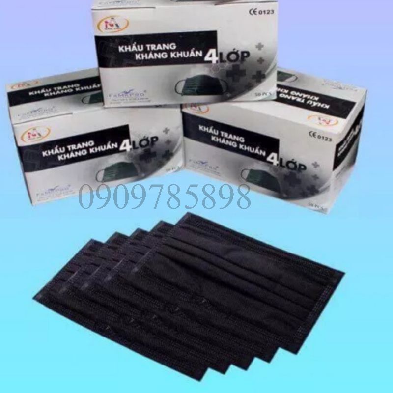 {Combo 4 hộp 200 cái} Khẩu trang y tế 4 lớp Famapro. Chính hãng Nam Anh, Phong Cách Hàn Quốc( có chứng từ Y Tế)