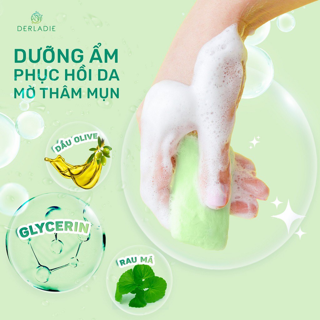 Xà Bông Giảm Mụn Lưng Và Cơ Thể Sau 7 Ngày Derladie Body Cleansing Bar For Blemish Skin 50g | BigBuy360 - bigbuy360.vn