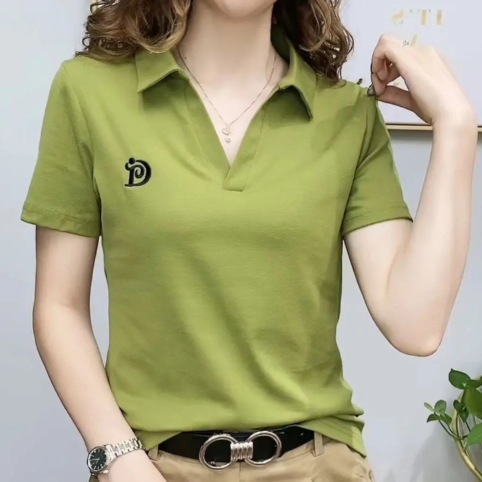 Áo Thun POLO Tay Ngắn Bằng Vải Cotton Nguyên Chất Thời Trang Mùa Hè Hàng Mới 2022