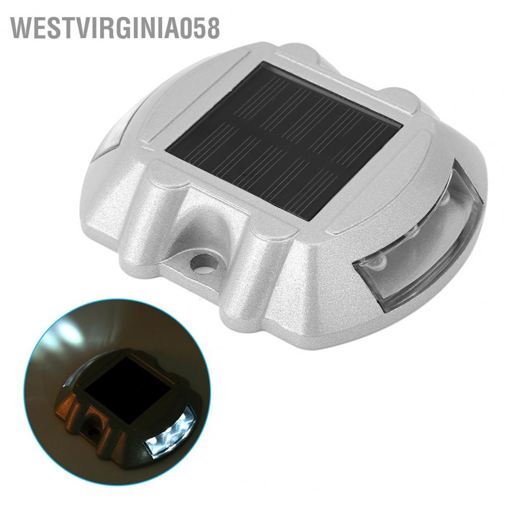 Westvirginia058 Westvirginia058 2 cái 6 LED Mặt Trời Đường Stud Đèn Sân Vườn Trên Đất Sàn Bãi Cỏ Con Ngoài Chống Thấm Nước
