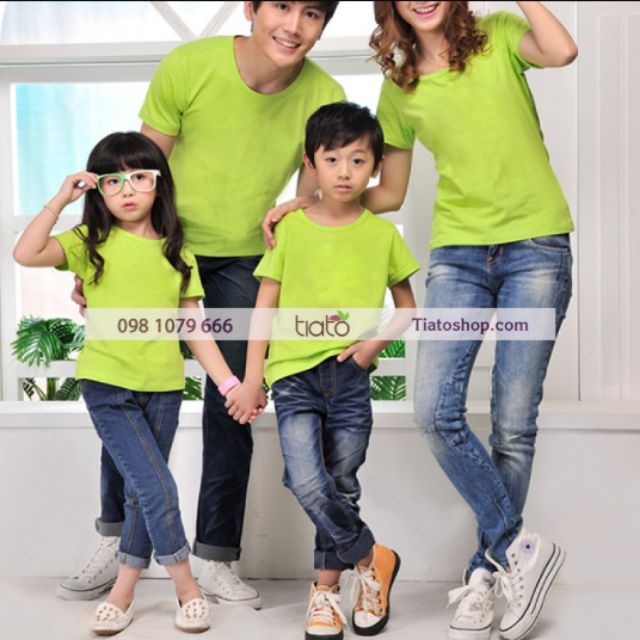 Sỉ áo thun trơn màu xanh cốm