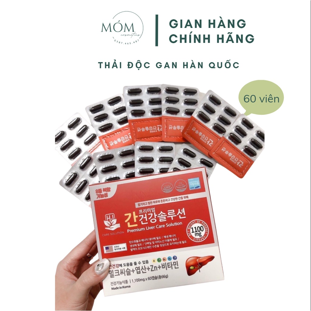 Thải độc gan Hàn Quốc hiệu quả của Samsung bổ gan Milk Thistle Liver Care 60 viên MÓM COSMETICS