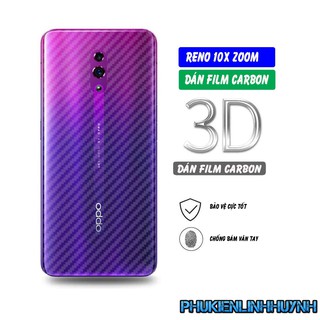 Oppo Reno 10X Zoom_Dán Film Carbon mặt lưng chống trầy, không bám vân tay