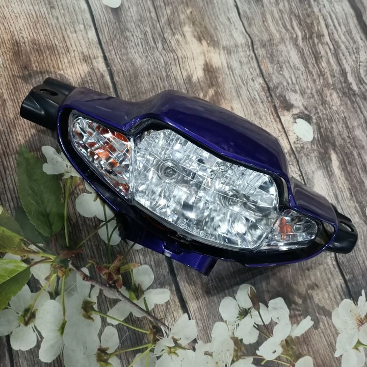 Ốp Đầu xe Wave ZX - Wave anpha - Wave 110 đời 1997 đến 2006 Loại 2 bóng Màu Tím Cà - B-DG