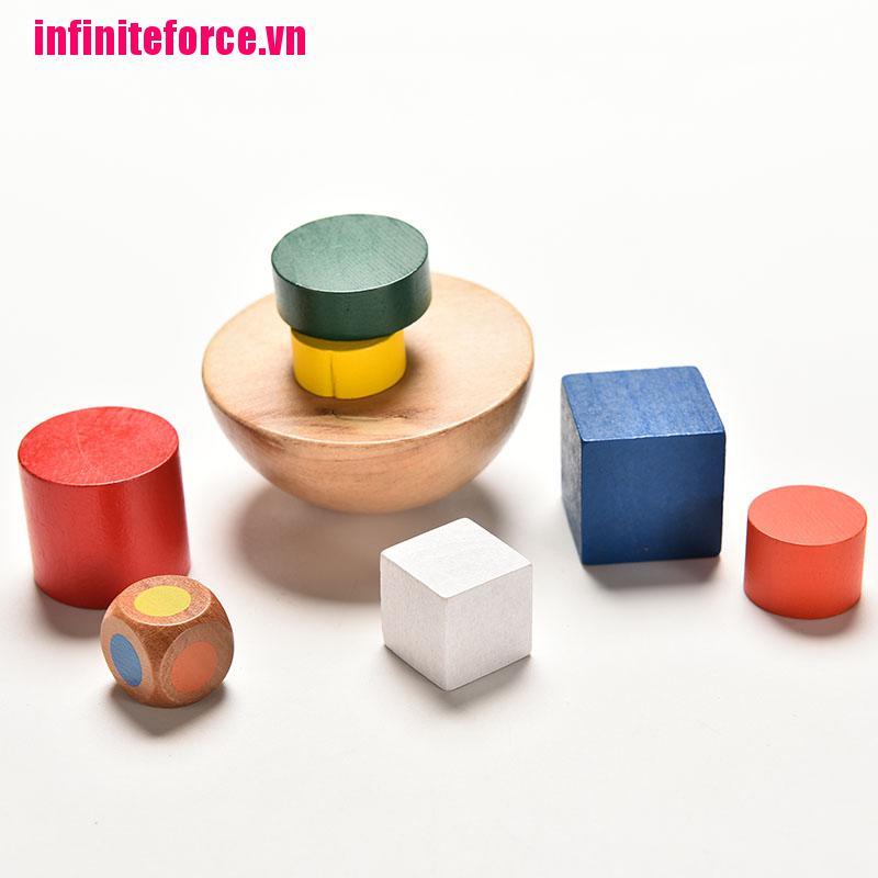 Bộ 5 Món Đồ Chơi Xếp Hình Cân Bằng Bằng Bằng Gỗ