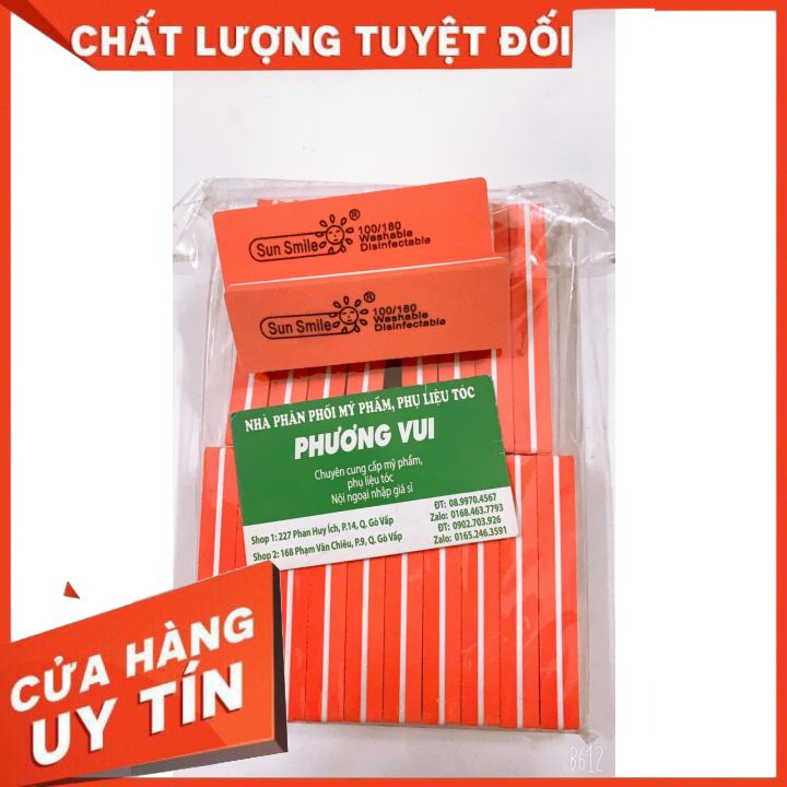 Cục xốp cam chà móng dũa móng-cục chà nhám -chà mịn -trà móng bông đủ loại