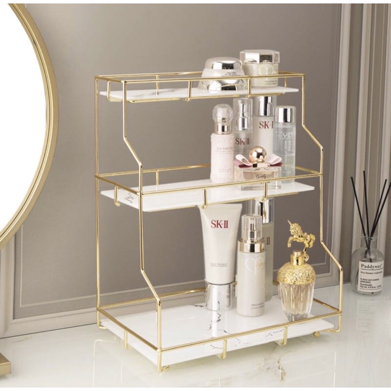 kệ mỹ phẩm golden2,3 tầng"sẵn hàng"