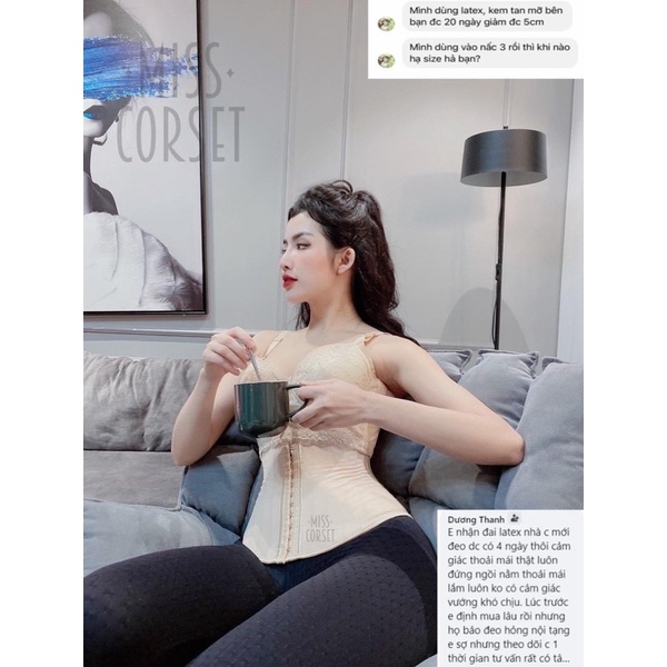 Đai nịt bụng latex miss corset chính hãng