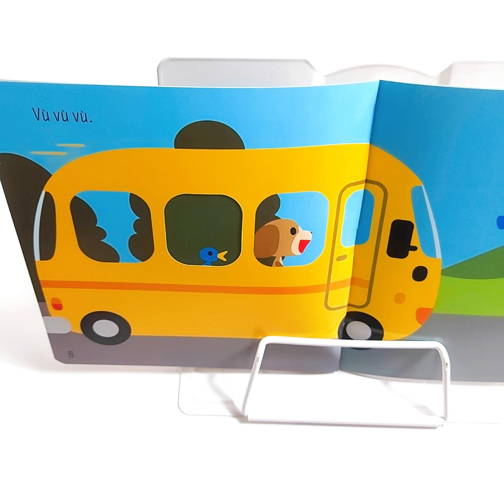 Sách- Combo ehon Huỵch! Bộp! Ghì chặt, Xe buýt vù vù, Bánh xe lăn tròn ( 0-3 tuổi) | BigBuy360 - bigbuy360.vn