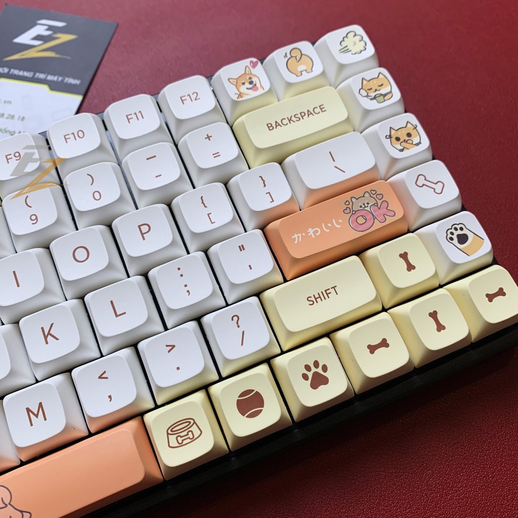 Keycap Shiba Inu XDA Thick PBT 139 Phím | Gearbros