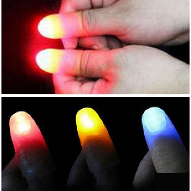 💥Ngón Tay Cái LED Phát Sáng Kỳ Ảo Cho Lễ Hội Ảo Thuật Party Hóa Trang💥 VOUCHER FREESHIP 100K💥000104