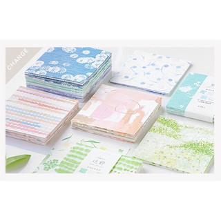 Giấy note giấy nhớ nhám họa tiết hoa nhiều màu sắc trang trí