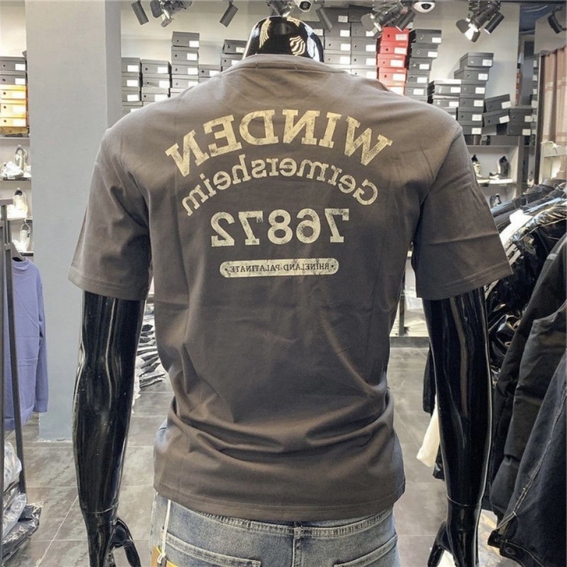 Áo Thun Cotton Tay Ngắn Cổ Tròn In Họa Tiết Phong Cách Châu Âu Thời Trang Mùa Hè Cho Nam