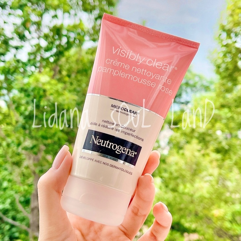 Sữa rửa mặt chứa BHA 2% dạng kem NEUTROGENA VISIBLY CLEAR CRÈME NETTOYANTE PAMPLEMOUSSE ROSE