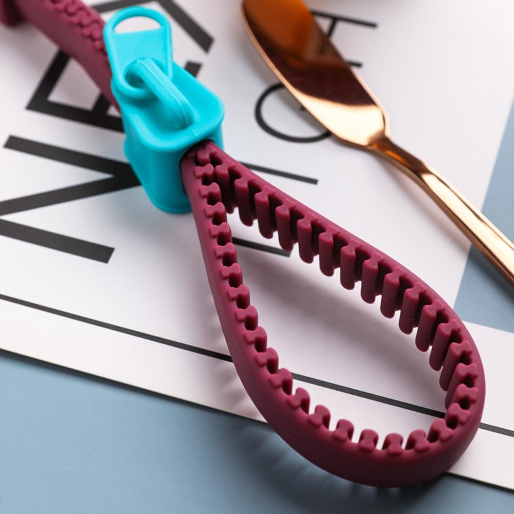 Dụng Cụ Mở Nắp Chai Bằng Silicone Có Khóa Kéo Tiện Lợi