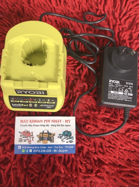 Sạc nhanh Ryobi 18v 220 v