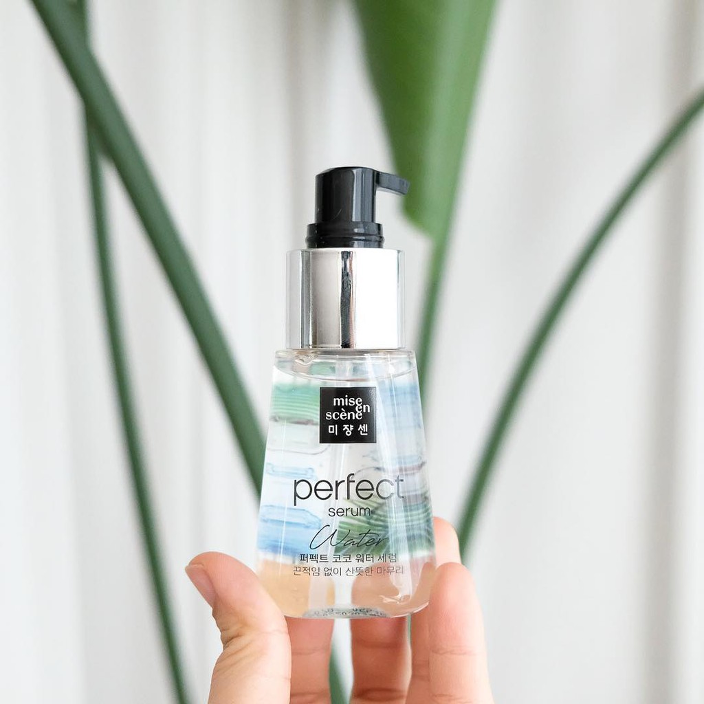 [Màu Trắng] Tinh Chất phục hồi tóc hư tổn Mise En Scene Perfect Serum Coconut Water Edition