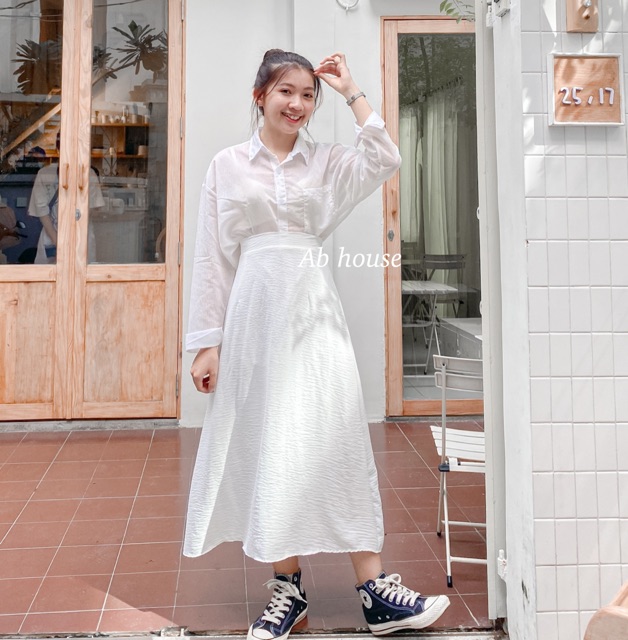 Chân Váy Đũi Hàn Trơn 2 Lớp (Ảnh Thật) | BigBuy360 - bigbuy360.vn