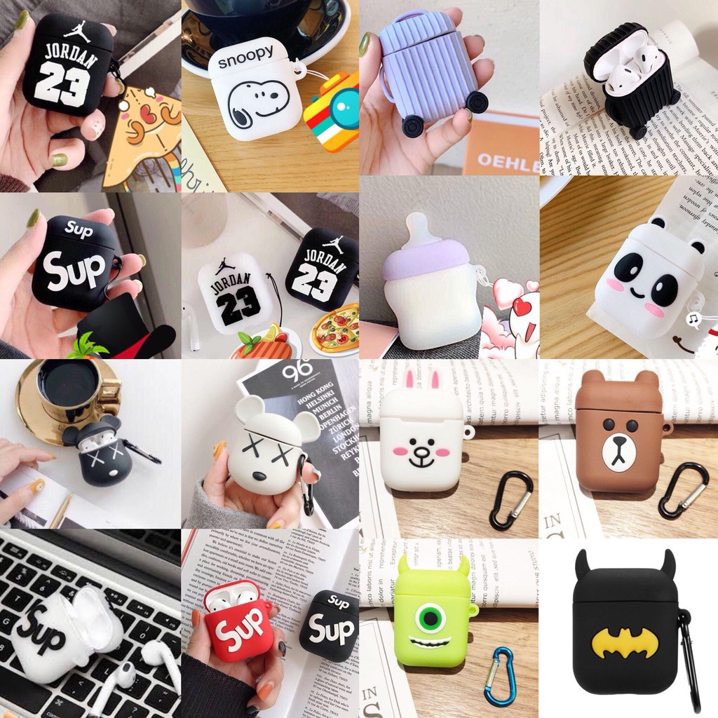 Case Vỏ Bao Bảo Vệ ap/2/Pro/i12/tws ốp tai nghe bluetooth không dây nhiều hình dễ thương cute rẻ nhất lala17