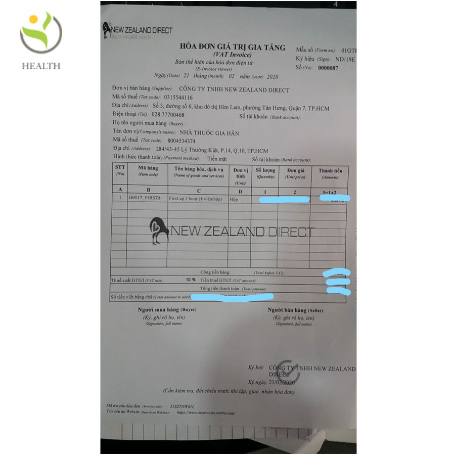 Viên ngậm sinh lý First Up 1h tăng cường sinh lý nam giới - Healthy Pharmacy