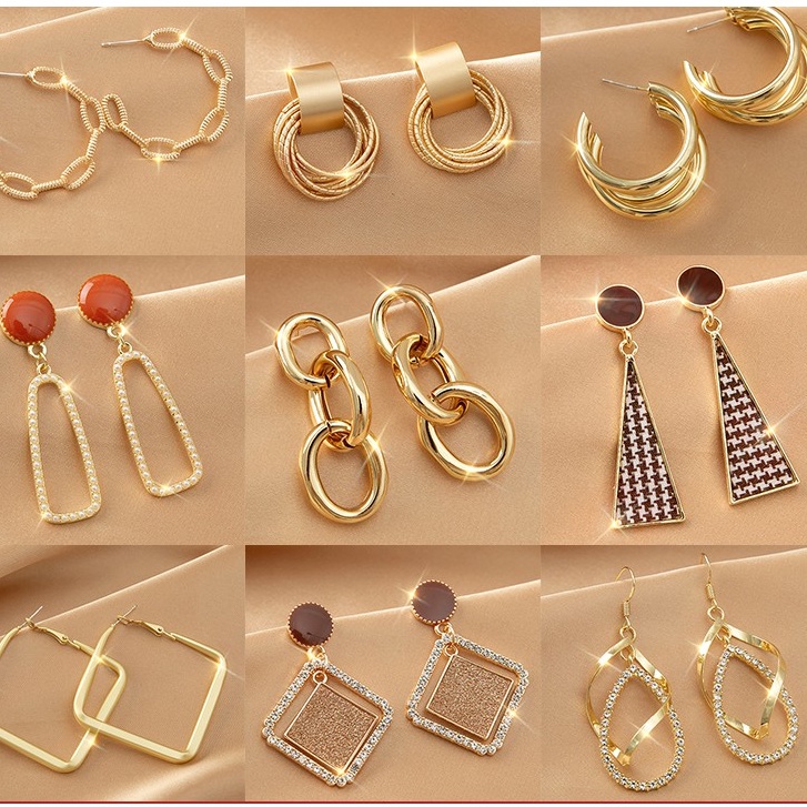 Bông Tai Mạ Bạc 925 Thời Trang 2023 Dành Cho Nữ