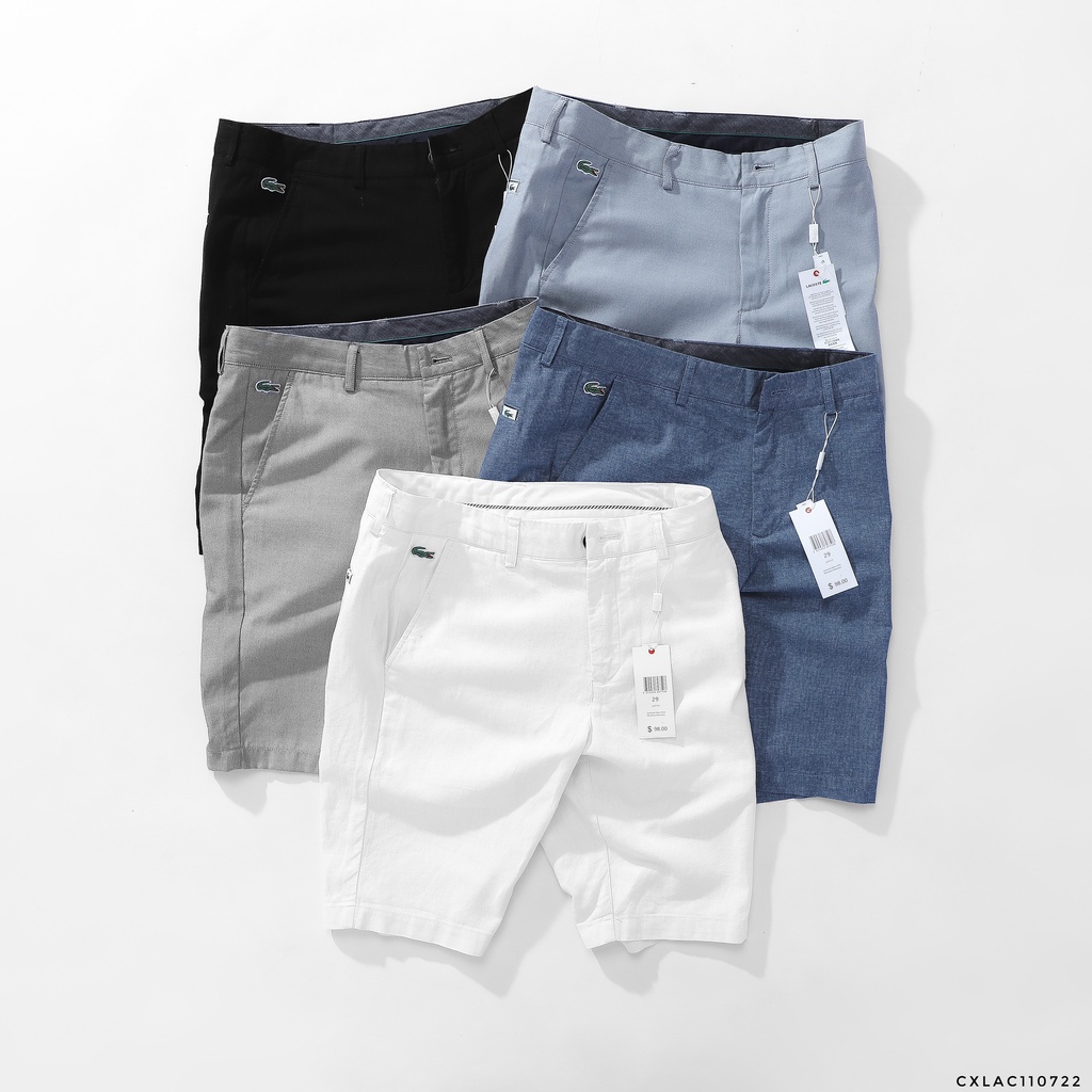 Quần short nam đũi LCST 2 ,chất vải đũi co dãn nhẹ,form slim ngang gối.Hàng VNXK